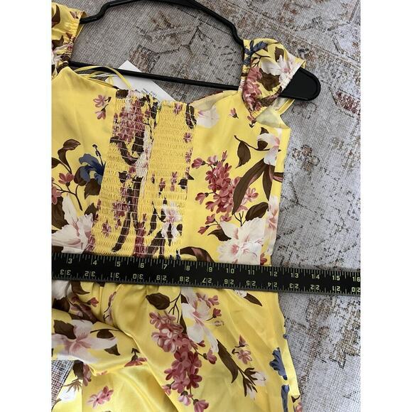 Reformation Genesis Floral Midi 100% Silk Dress Womens Size 0 NWT Spring Wedding - Picture 7 of 12